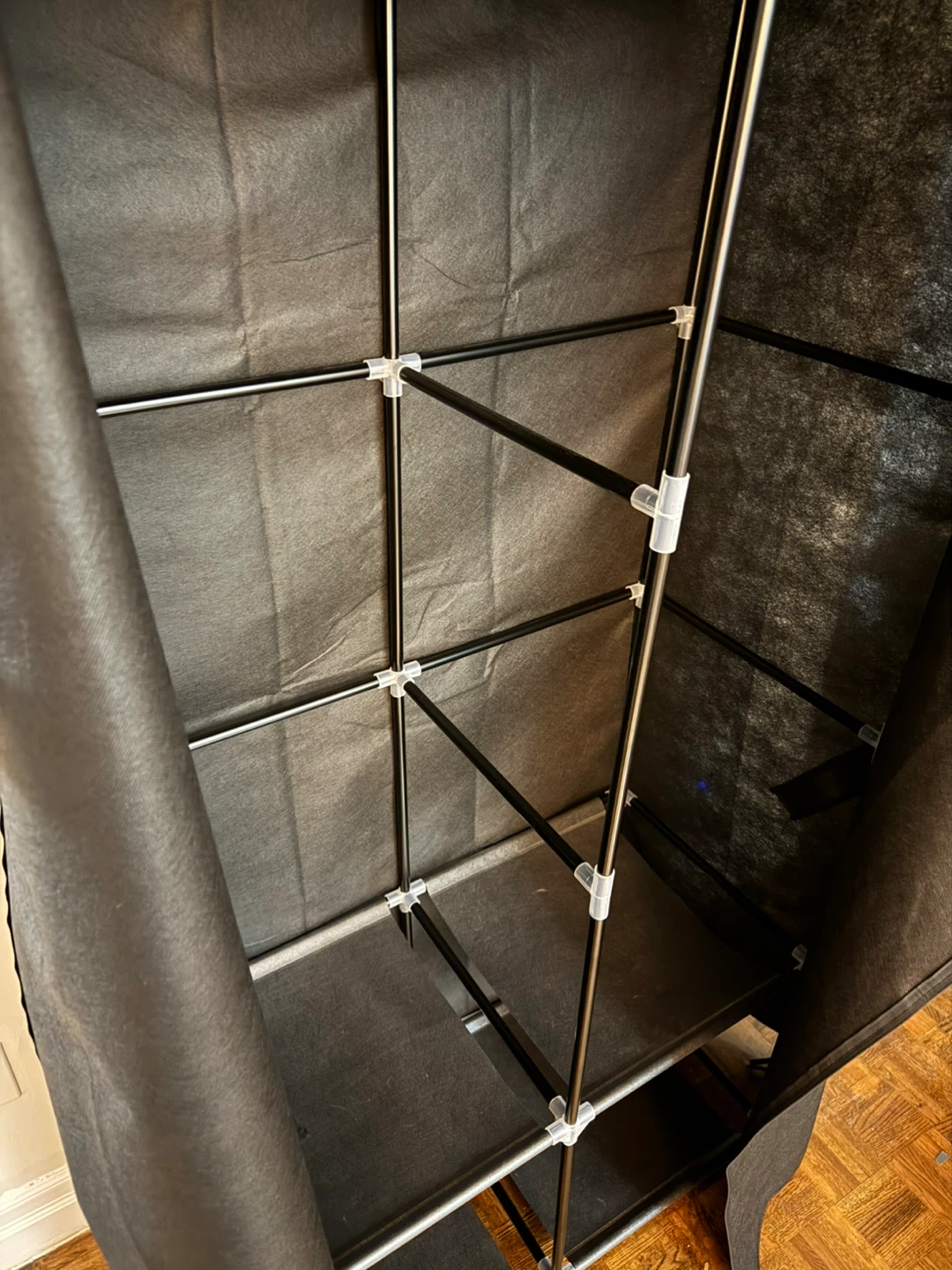 Portable Wardrobe Closet - Black - photo 5