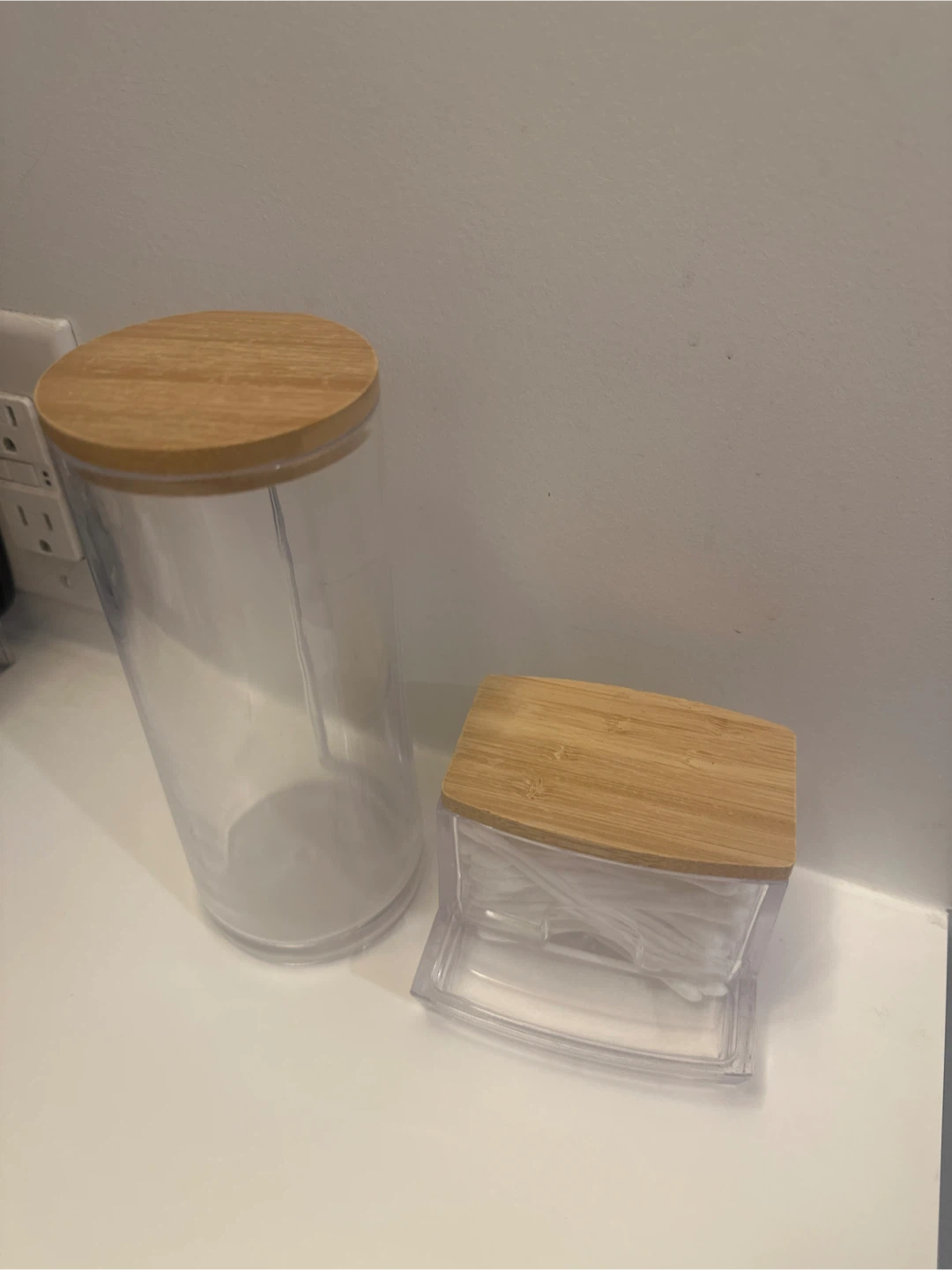 Clear Containers Set with Bamboo Lids - photo 2