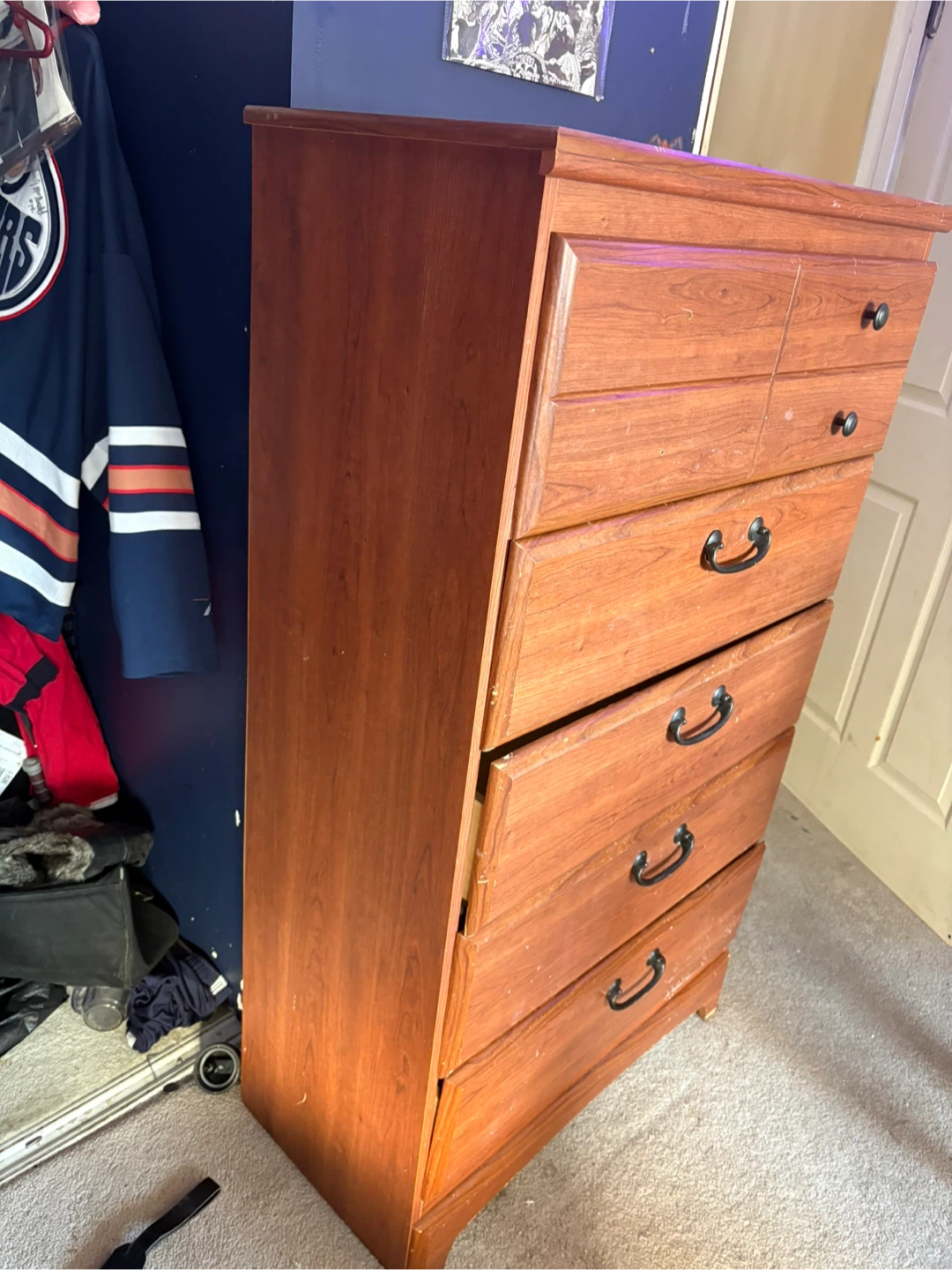 Wood Dresser with 5 Drawers - photo 2