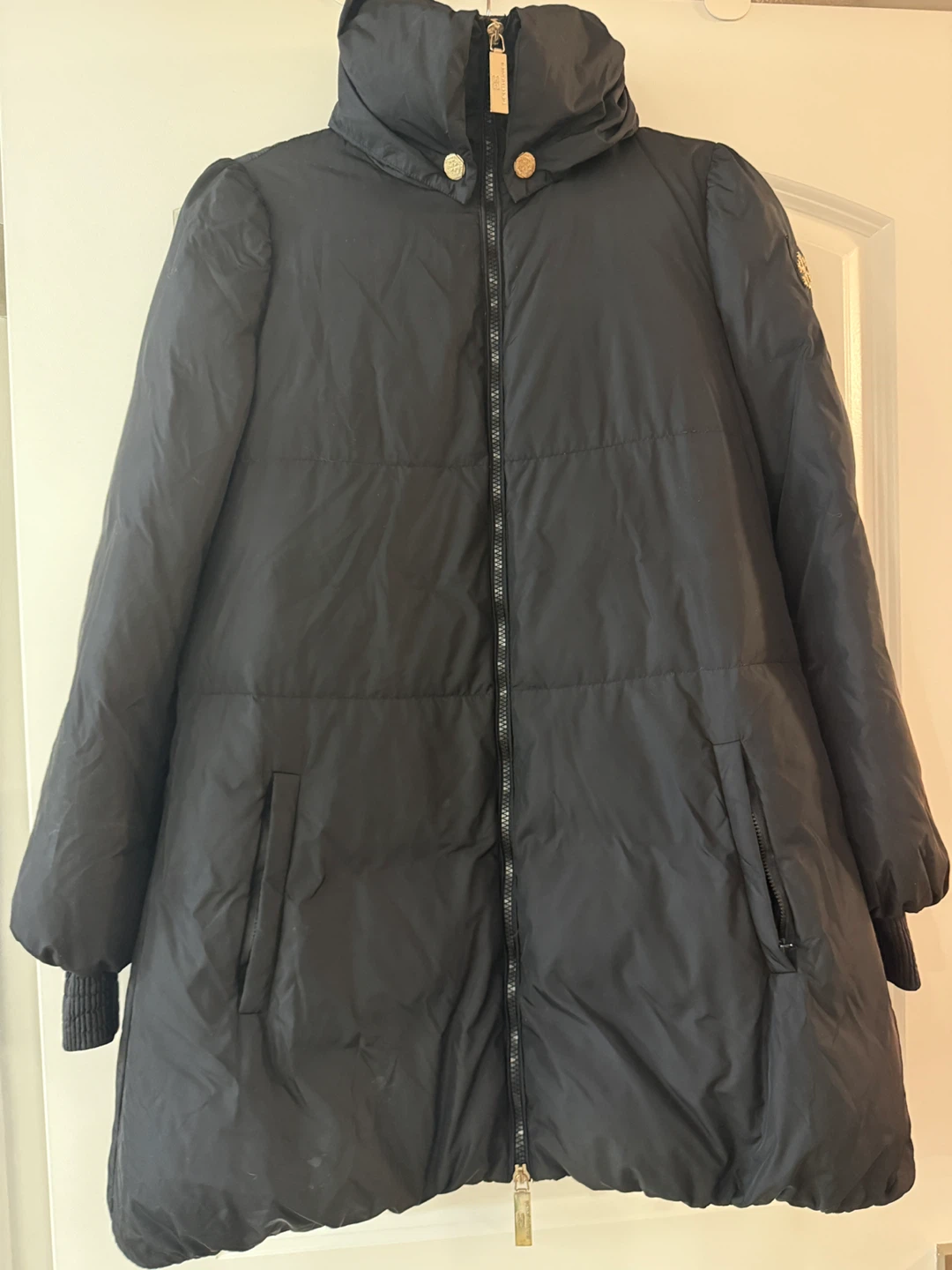 Elisabetta Franchi Down Fill Black Jacket - XS/S
