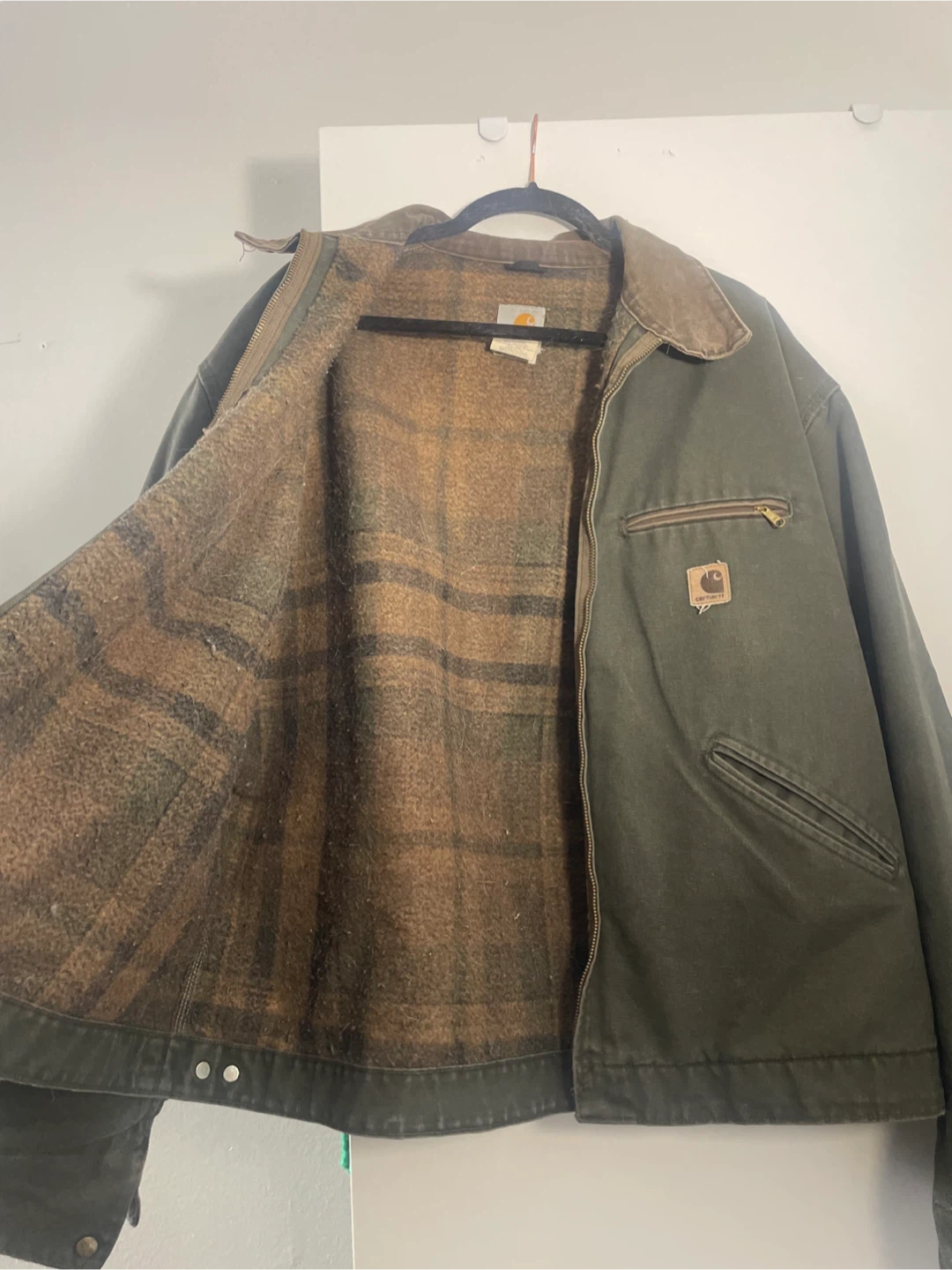 Vintage Carhartt Detroit Jacket J97 Moss 2XL - photo 2