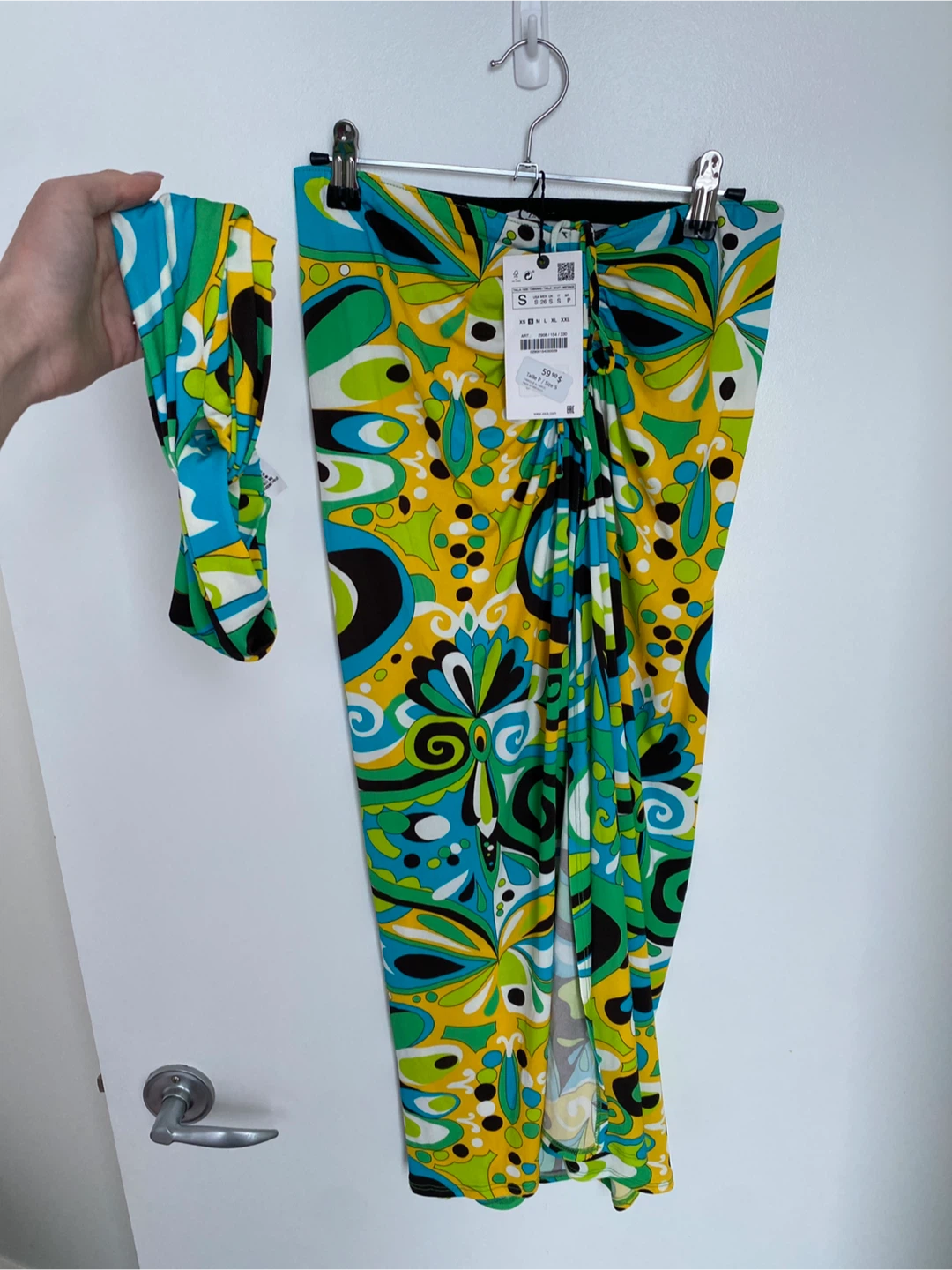 Zara Printed Skirt and Headband Set - size S