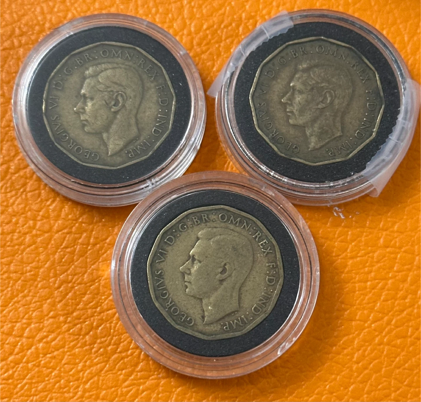 British Three Pence Coins - 1937, 1938, 1943 - photo 2