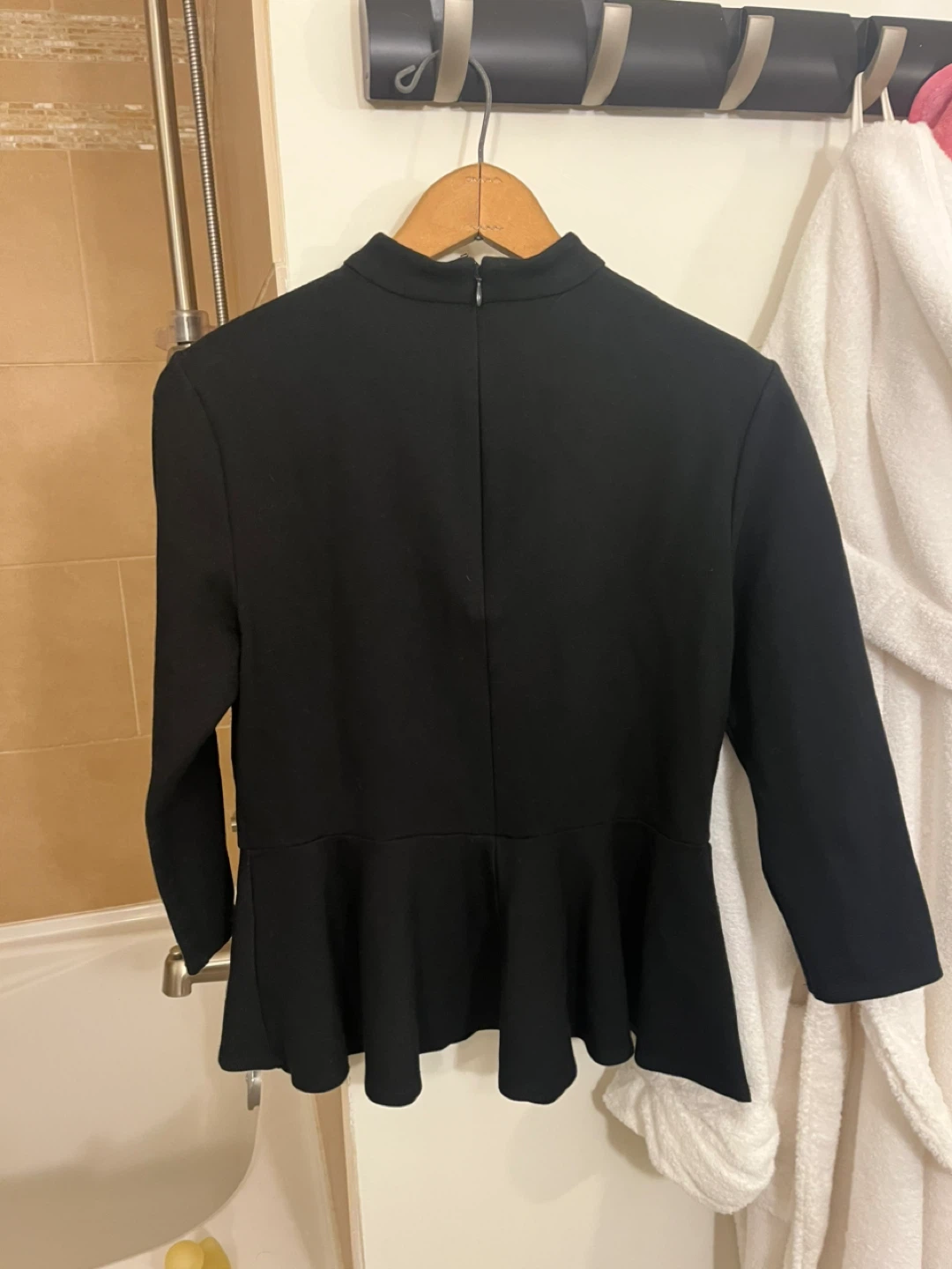 Lord & Taylor Black Peplum Top - photo 2