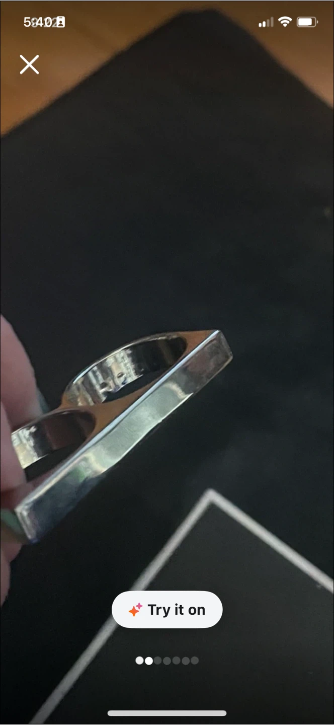 Silver Double Finger Ring