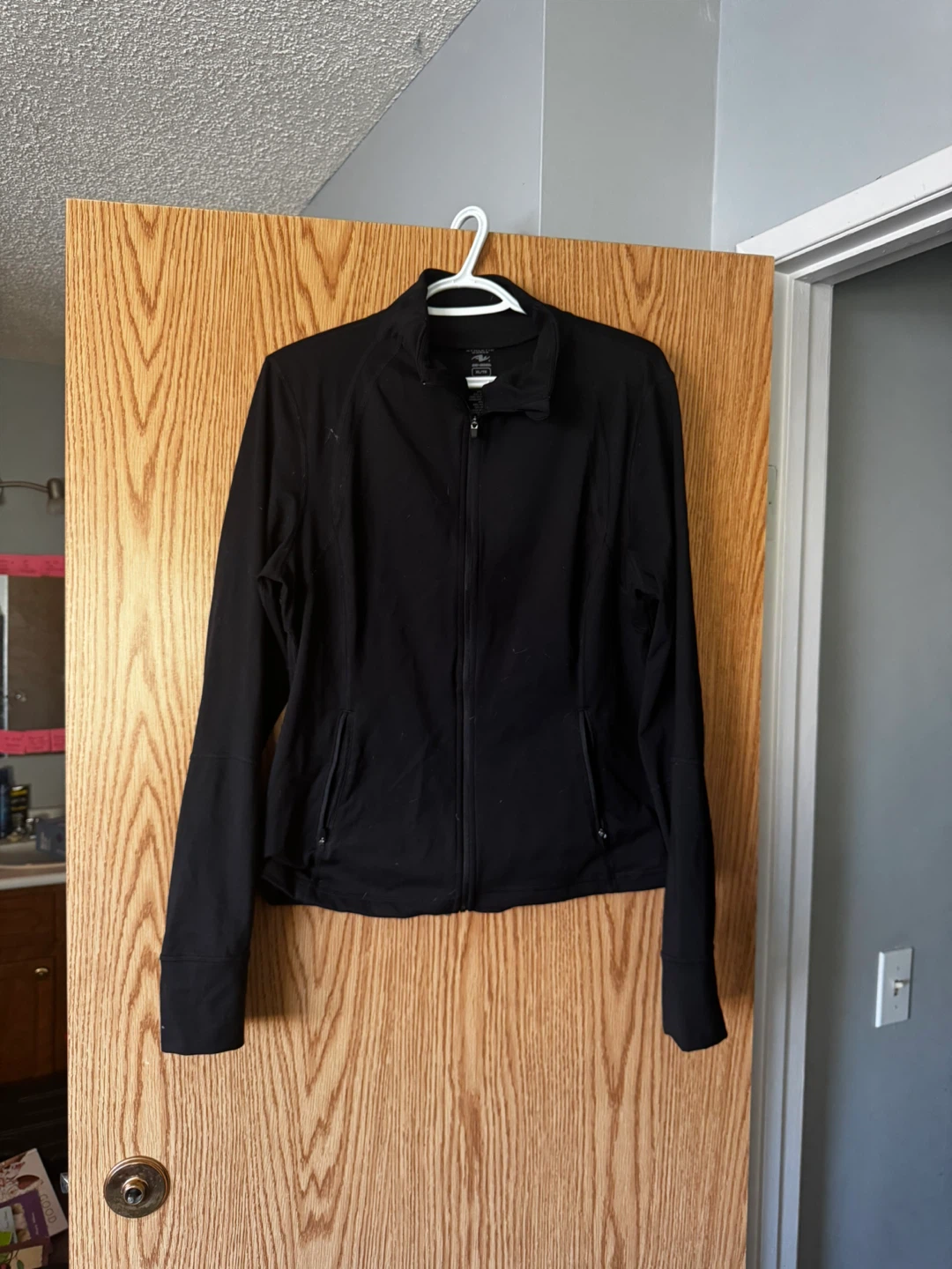 Athletic Works Dri-More Black Full Zip Jacket XL/TG