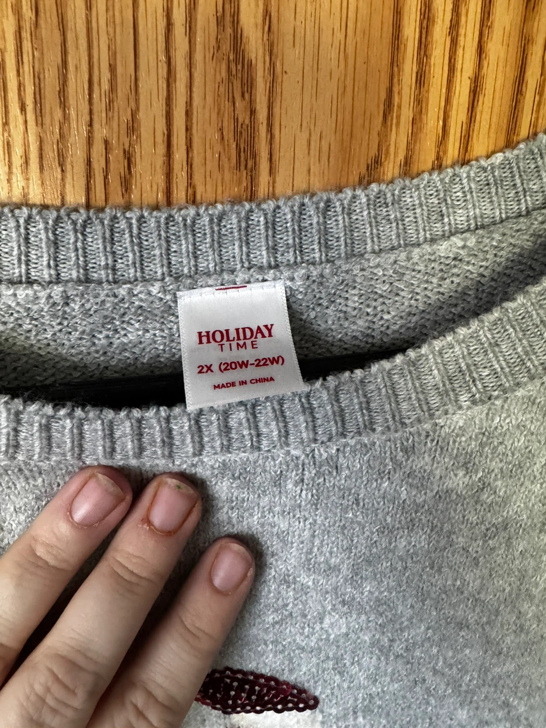 Super soft Grey Polar Bear Sweater 2X - photo 2