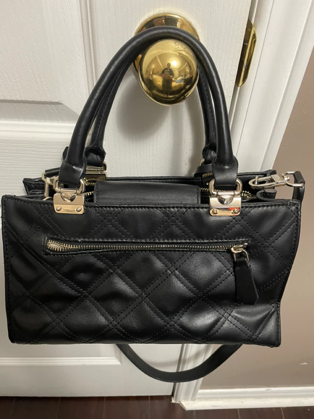 Guess Black Quilted Satche Handbag - photo 2