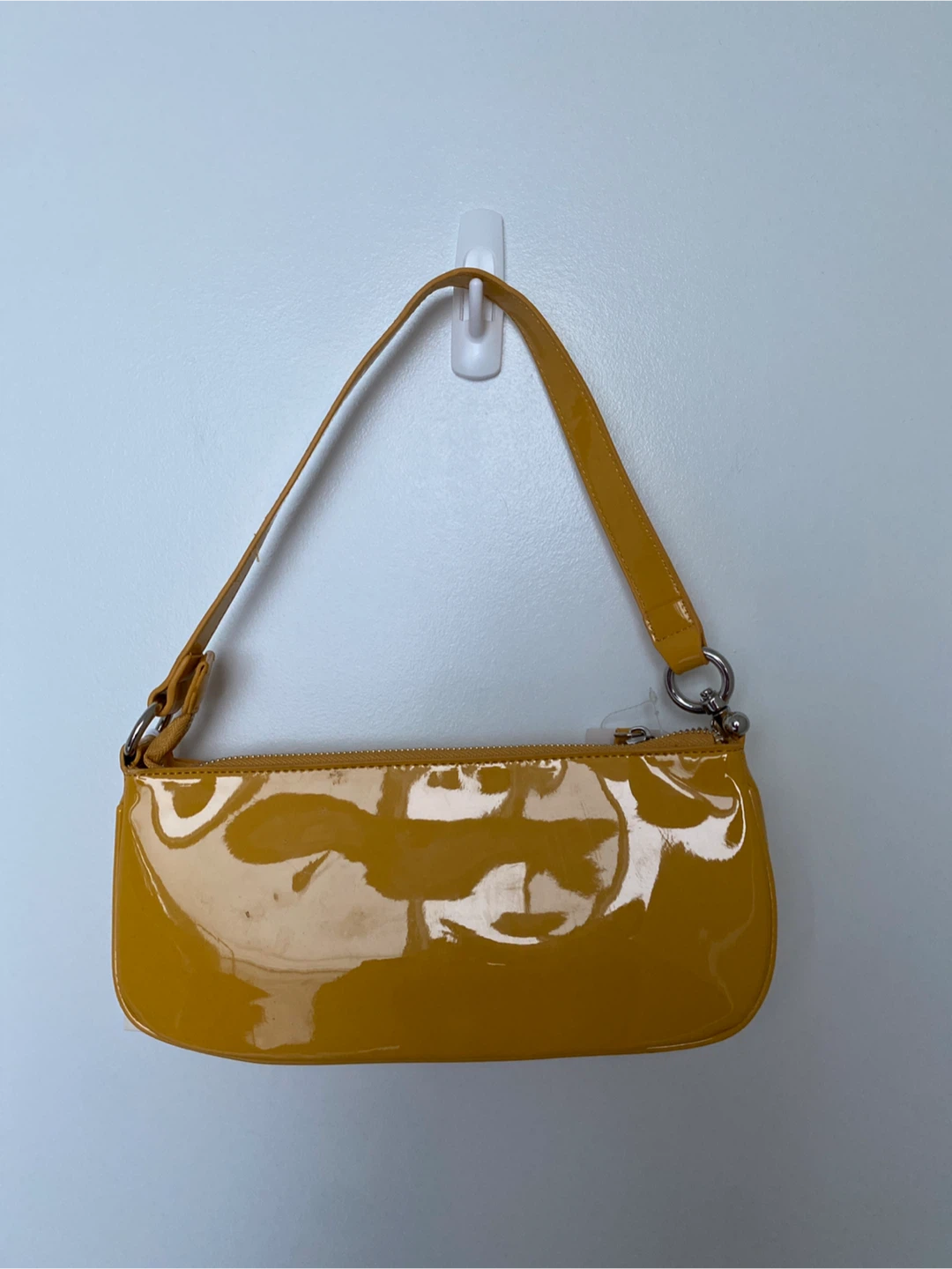 Yellow Patent Shoulder Bag - photo 2