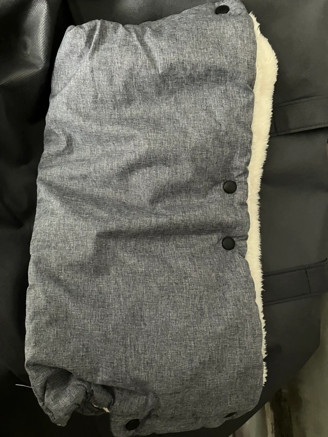 🥕 Foot extension Skip Hop Stroller Bunting Bag Gray Sherpa Lined - photo 3