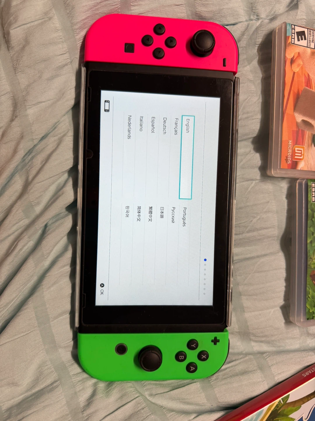 Nintendo Switch Console with Games and Accessories - photo 2