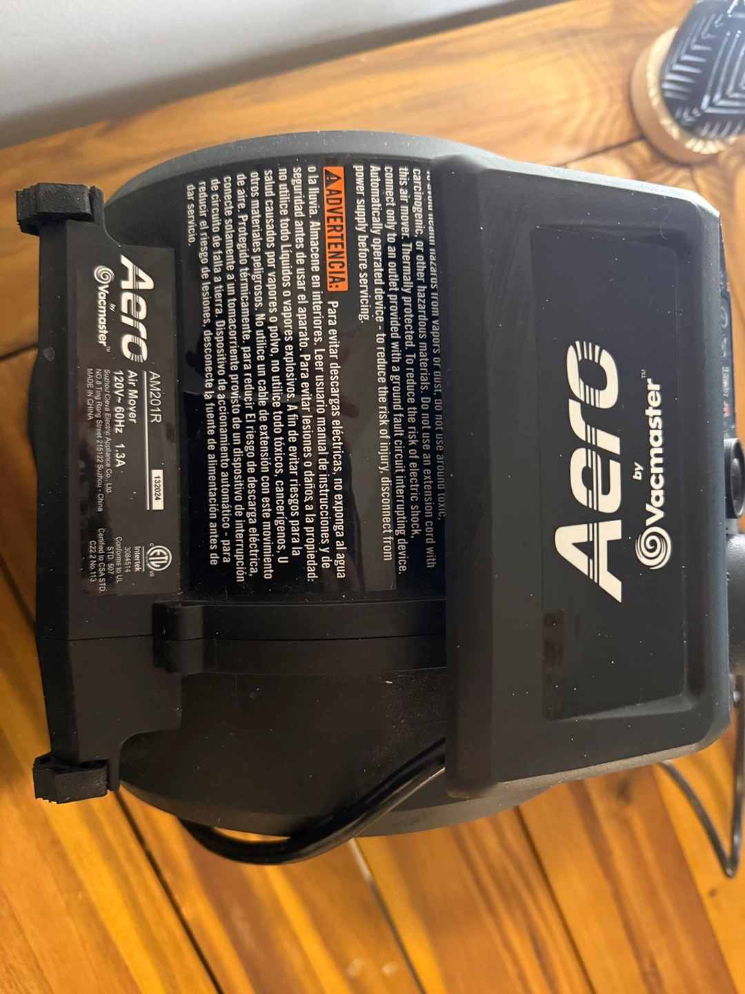 Vacmaster Aero AM201R Air Mover Blower - photo 4