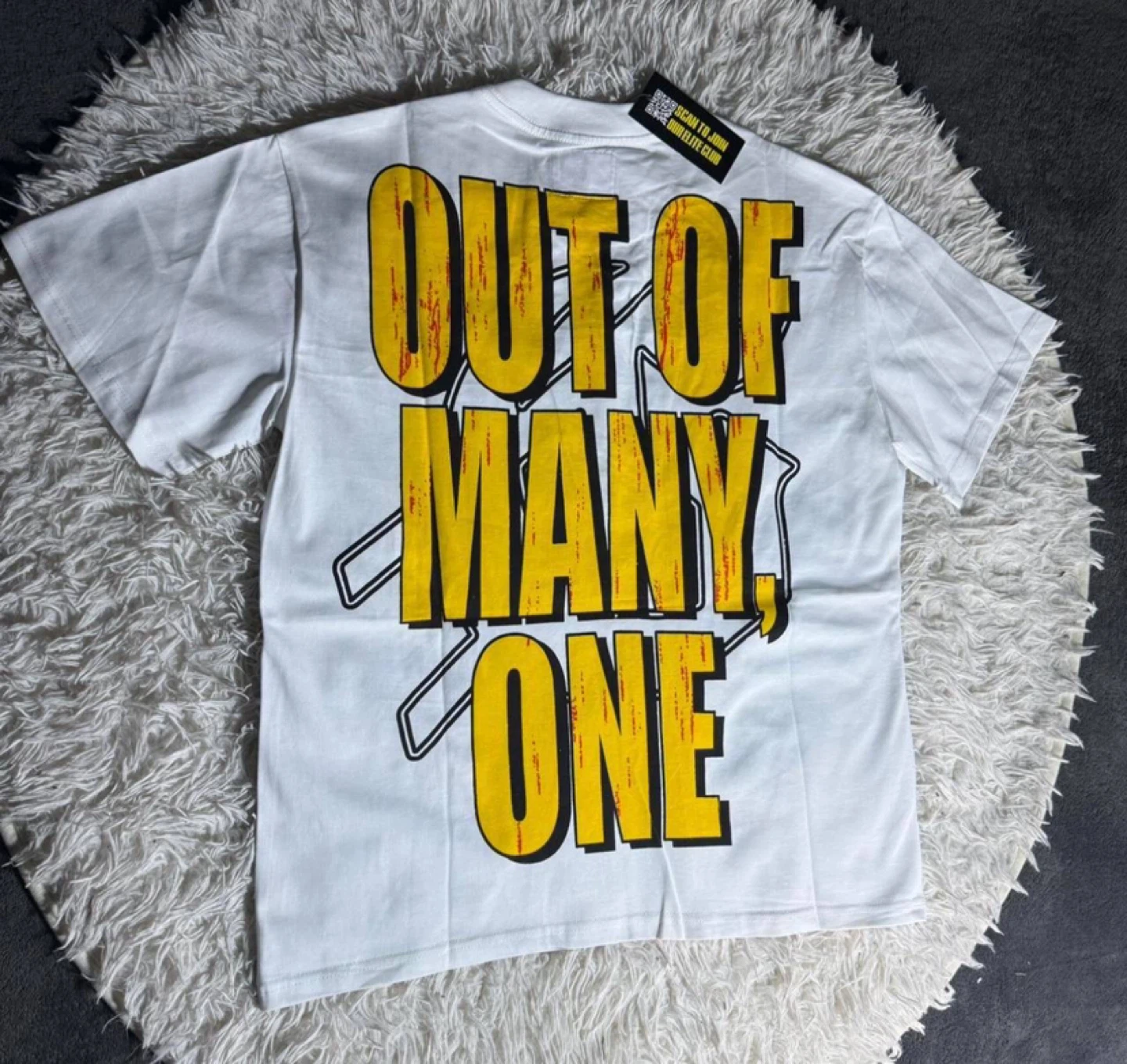 Godspeed Out Of Many One Graphic White T-Shirt - photo 2