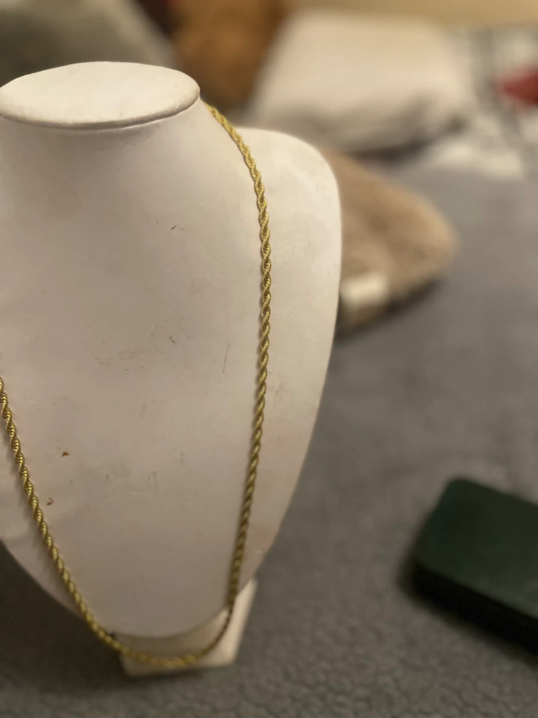 Gold Rope Chain Necklace