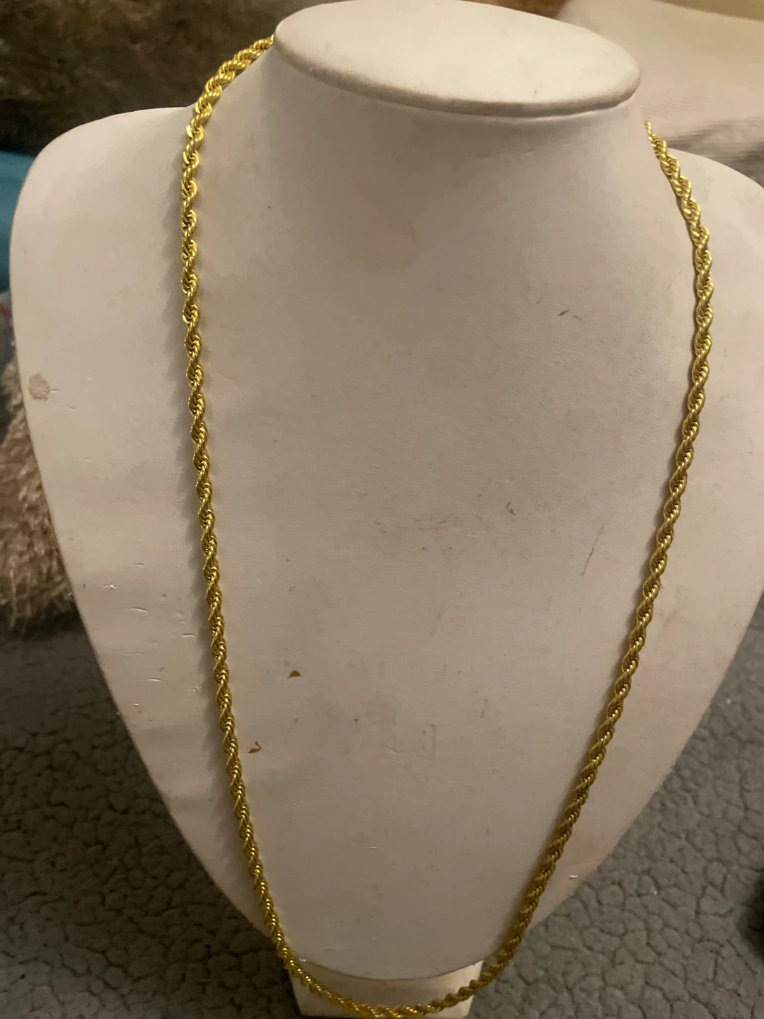Gold Rope Chain Necklace - photo 2