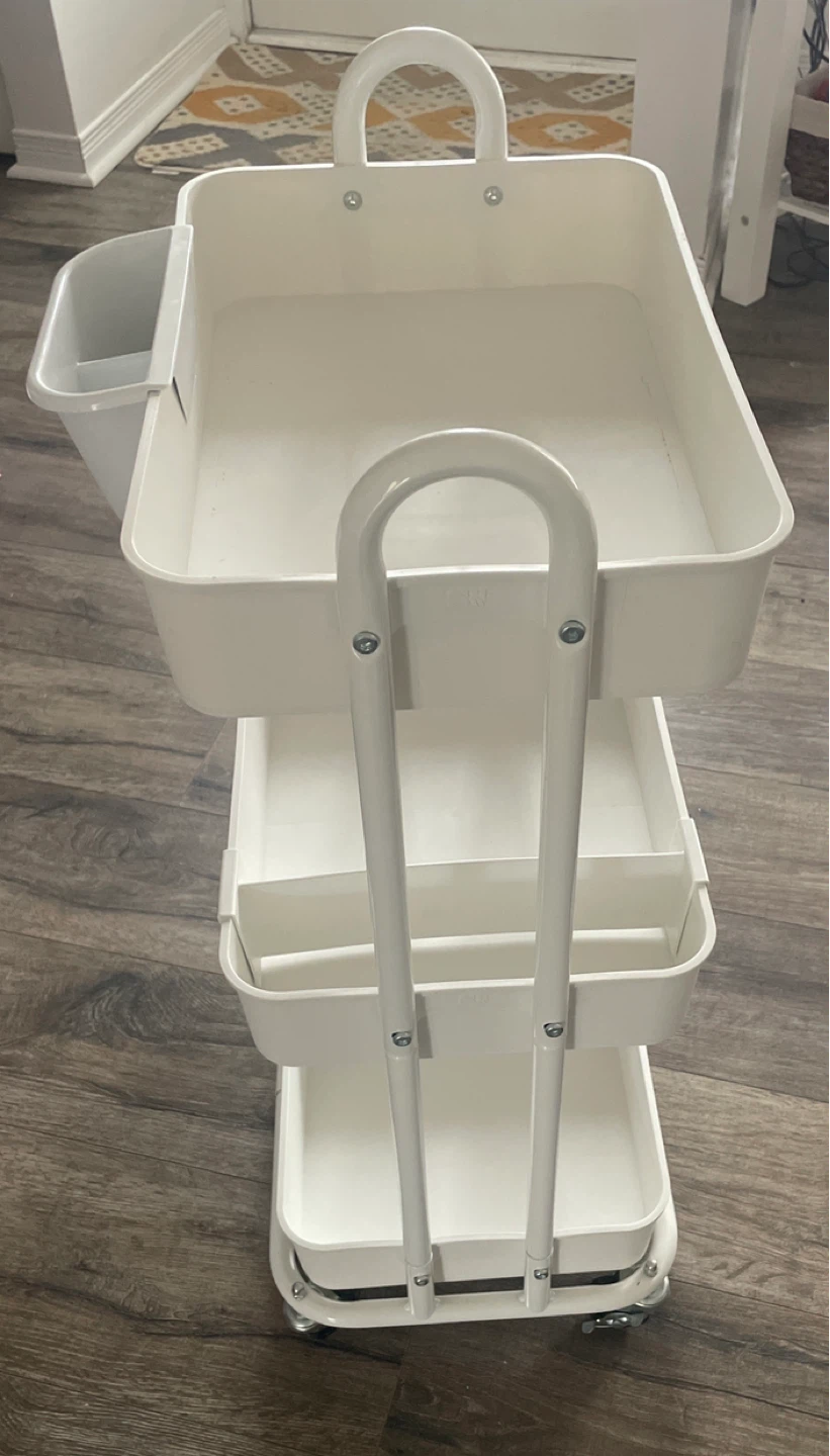 🥕White 3-Tier Rolling Cart Organizer🥕 - photo 2