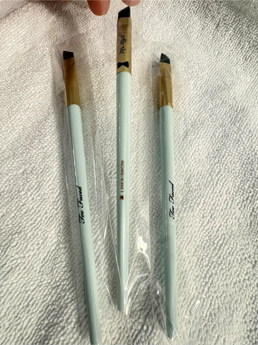 Too Faced Angled Eyeliner/Brow Brushes (Set of 3)