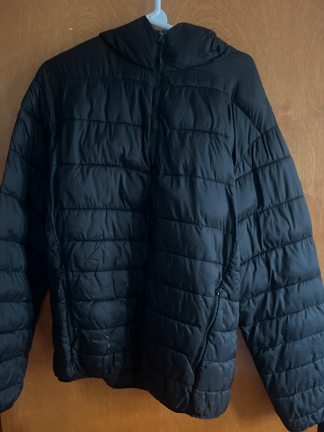 Pull & Bear Black Puffer Hooded Jacket 🥕 - photo 3
