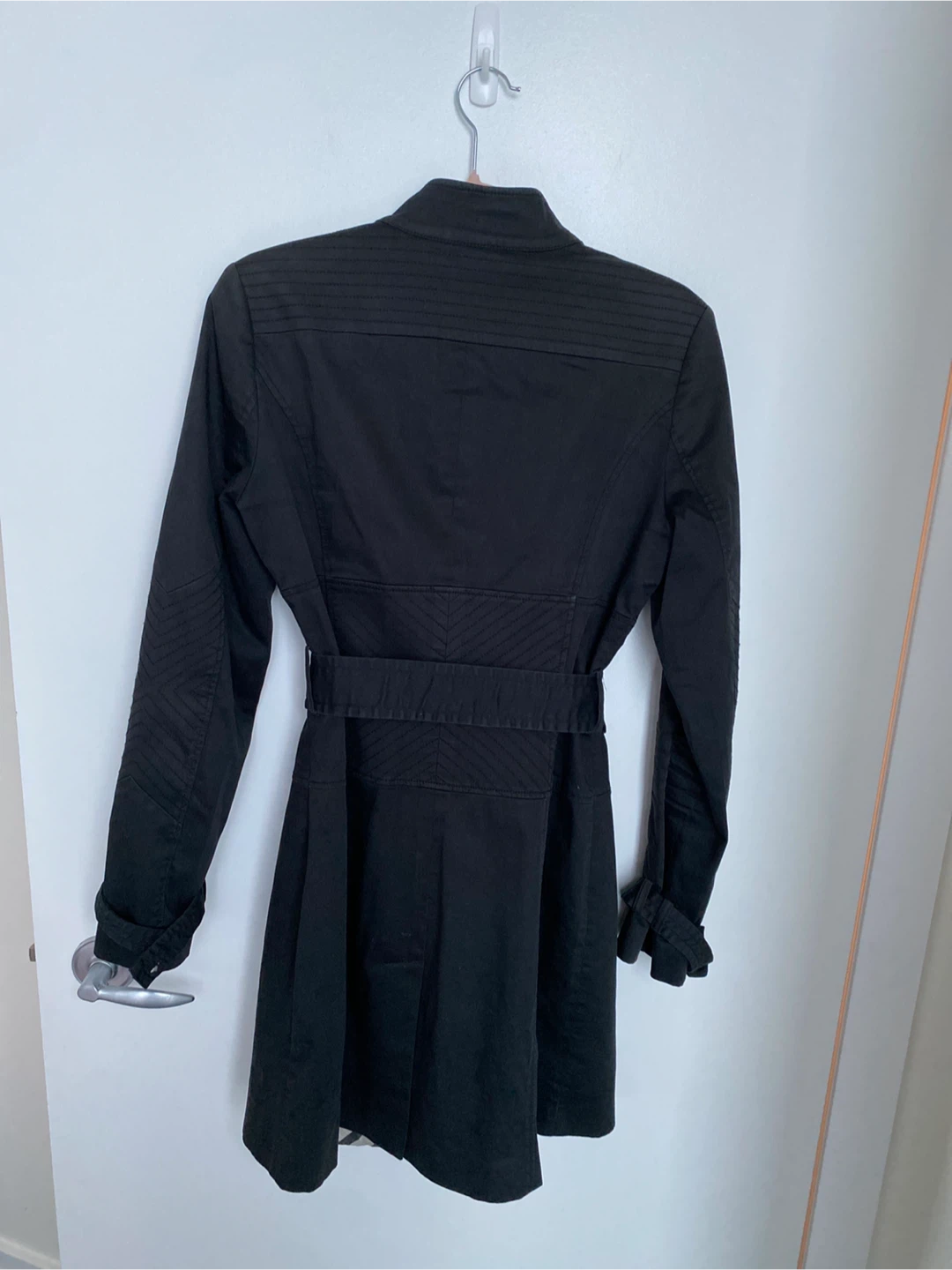 Marciano Black Trench Coat - size M - photo 2