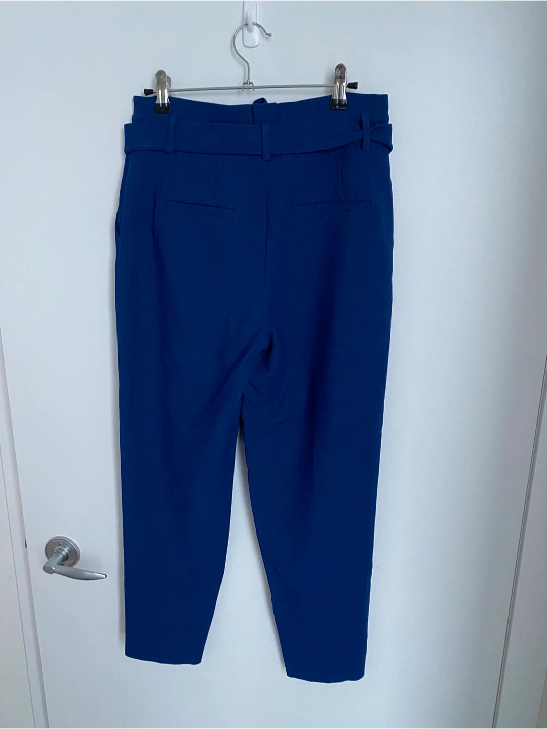 RW&CO Navy Blue High-Waisted Tie-Belt Pants - size 2 - photo 2