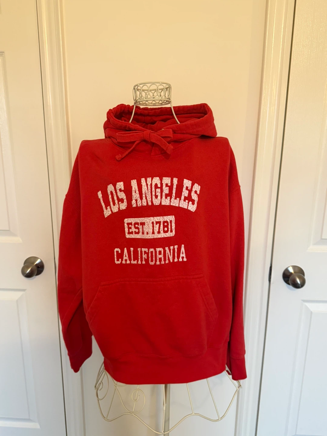 Republic Blues Red "Los Angeles California" Hoodie - Size L