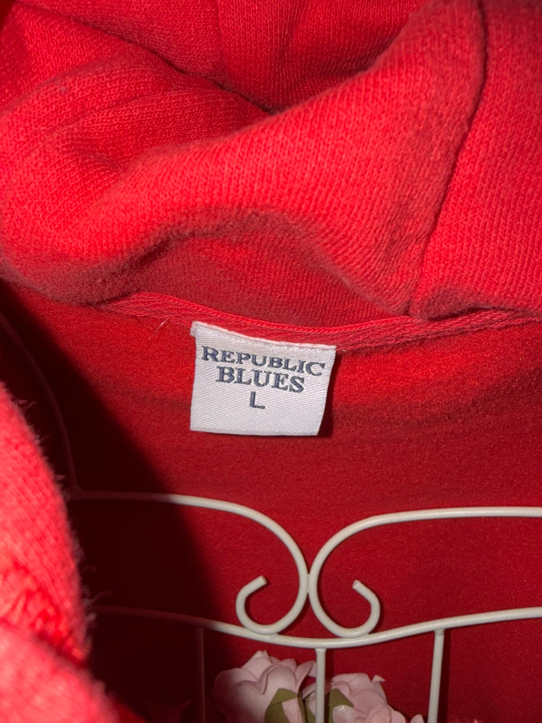 Republic Blues Red "Los Angeles California" Hoodie - Size L - photo 4