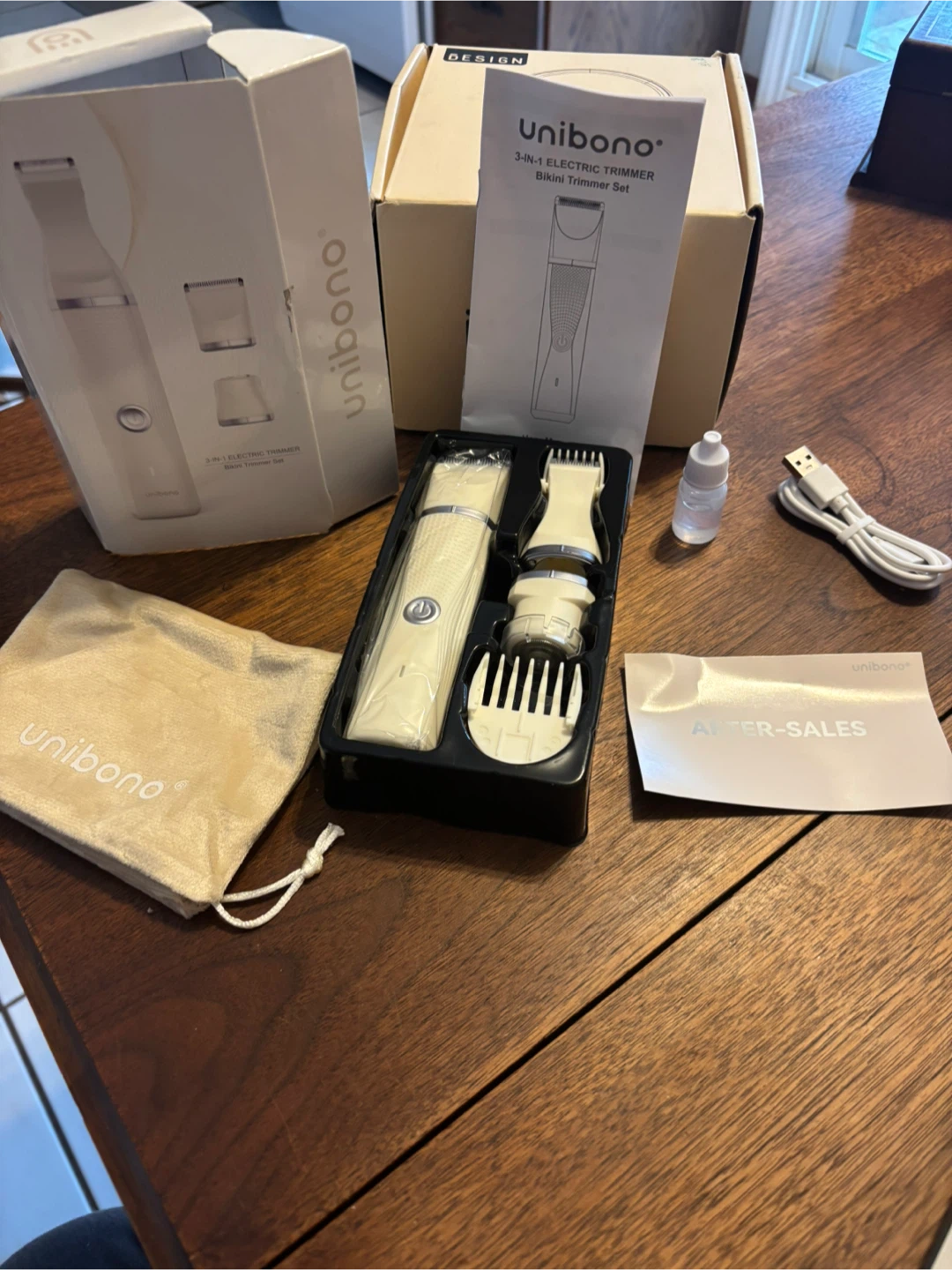 Unibono 3-in-1 Electric Trimmer Bikini Trimmer Set