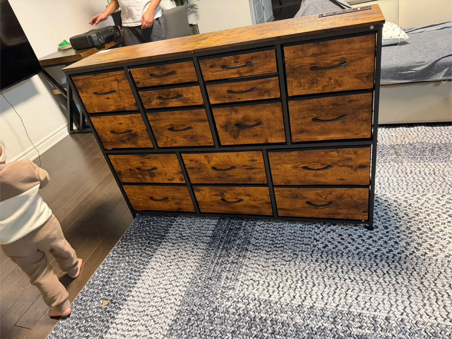 Chest of Drawers with Built-in Outlet - photo 2