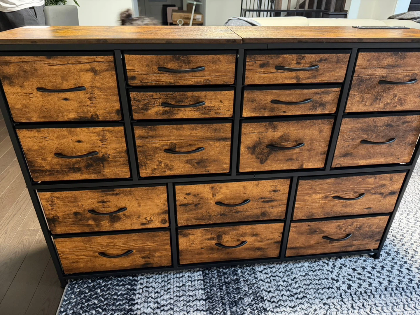 Chest of Drawers with Built-in Outlet