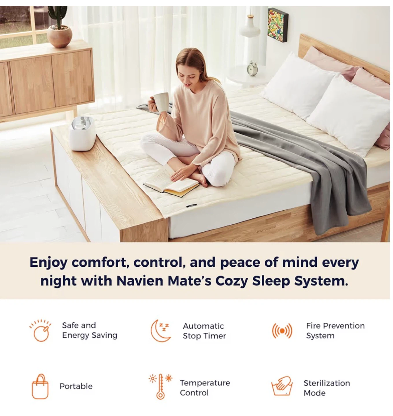 Navien Mate Cozy Sleep System Electric Blanket - Queen - photo 5
