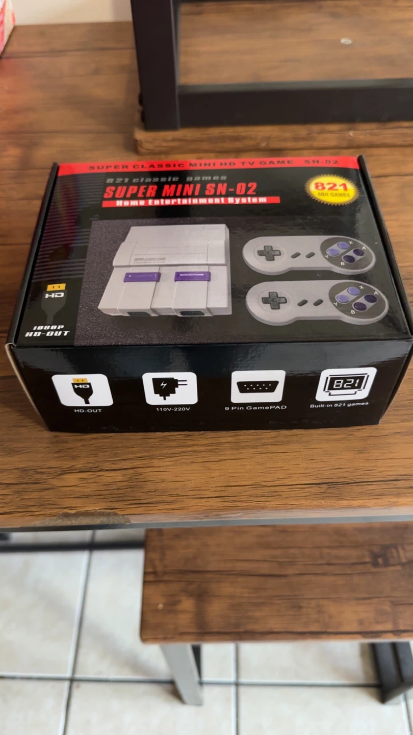 Super Mini SN-02 Classic Game Console with 2 Controllers