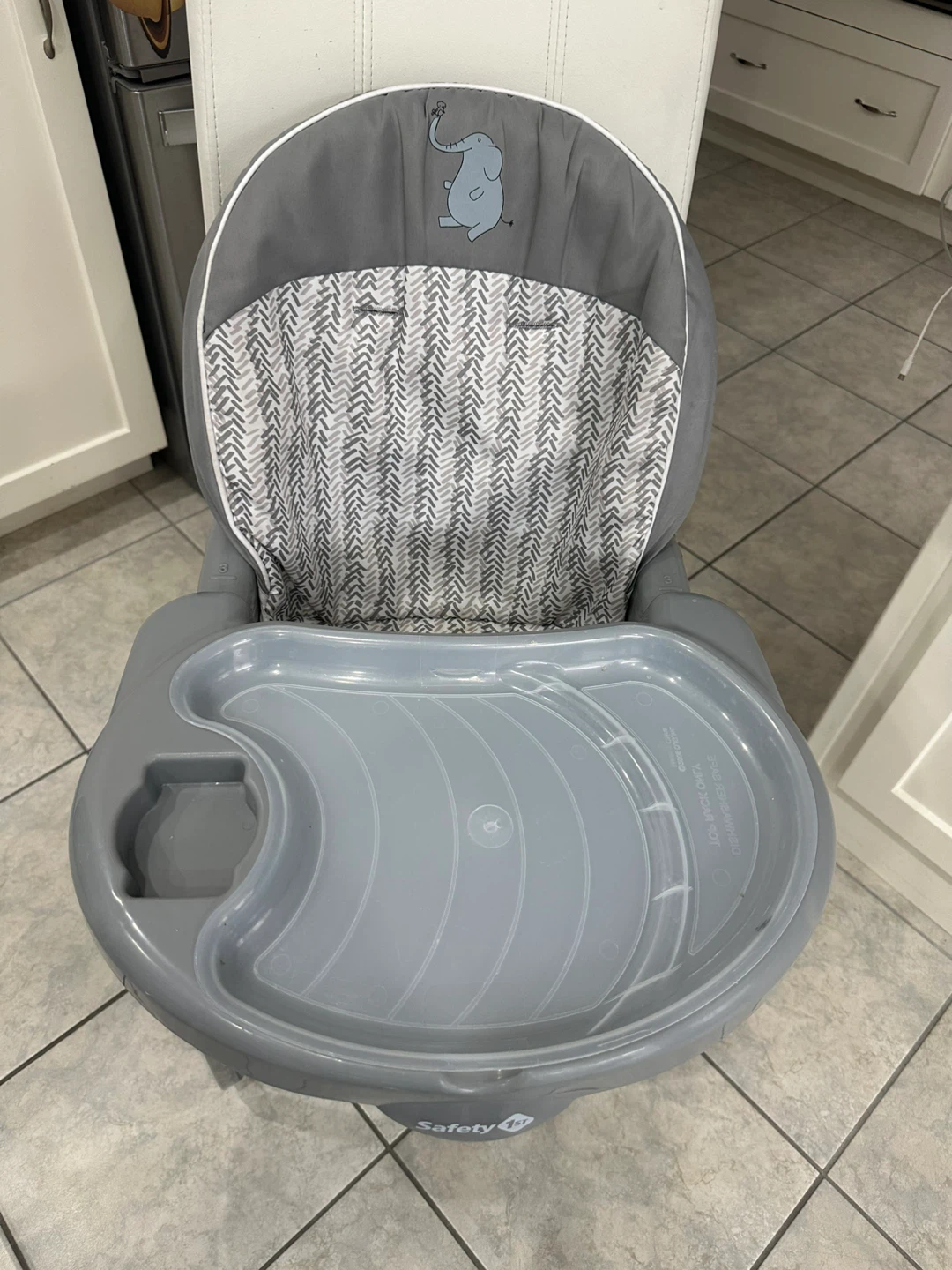 Safety 1st Booster Seat - Grey Elephant Pattern - photo 2