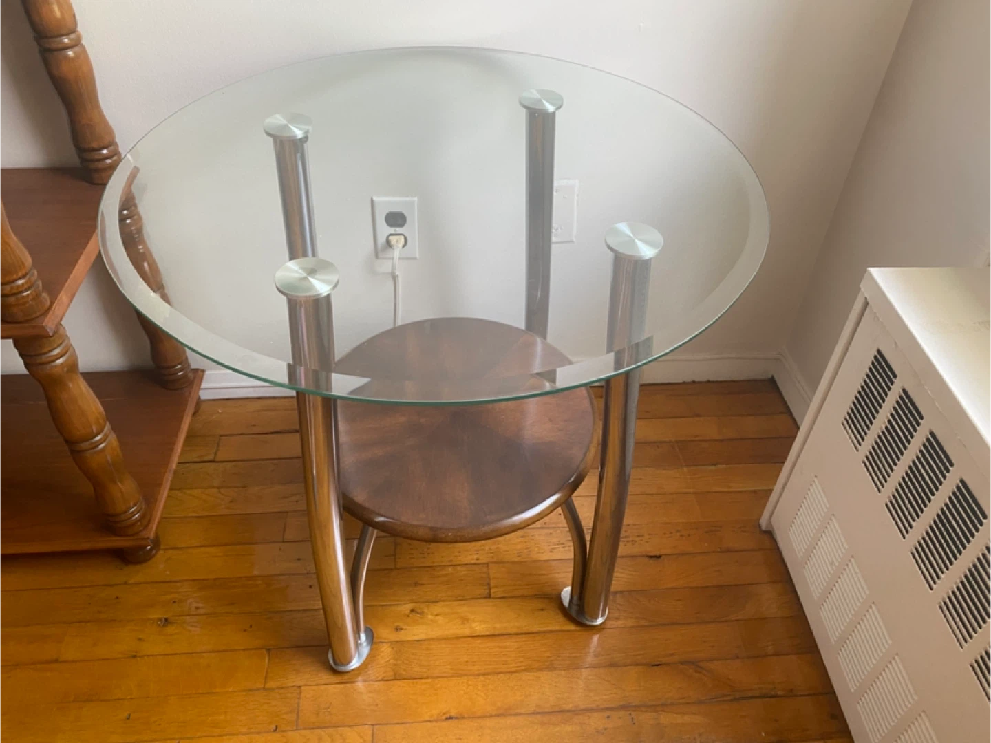 4 Piece Glass & Wood Living Room Set. - photo 3