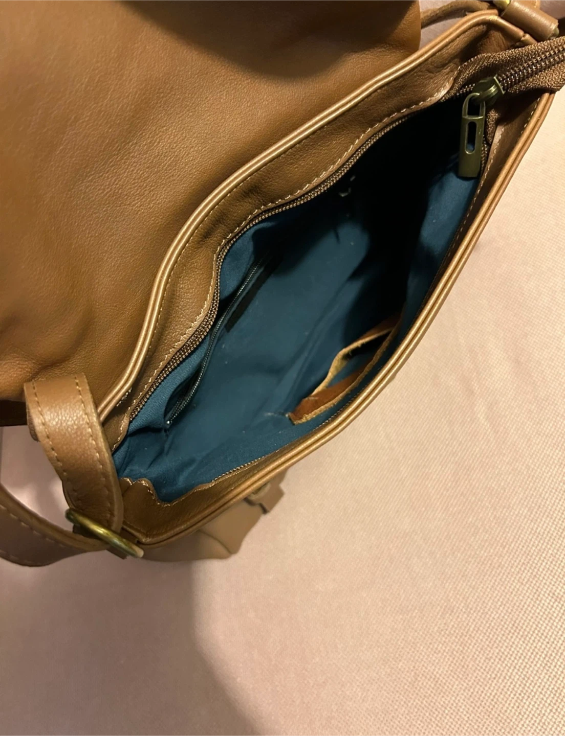 Brown Leather Crossbody Bag - photo 5