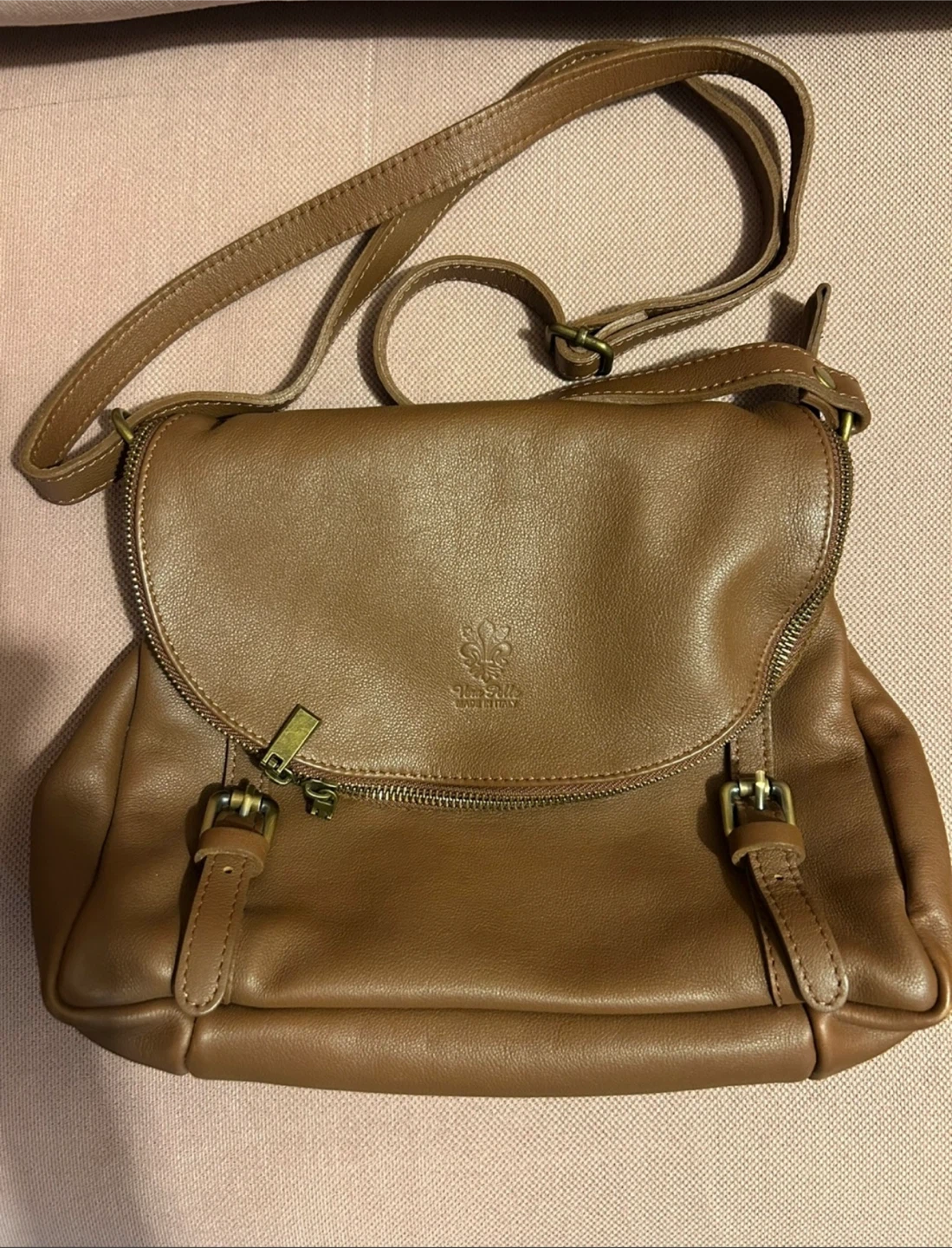 Brown Leather Crossbody Bag