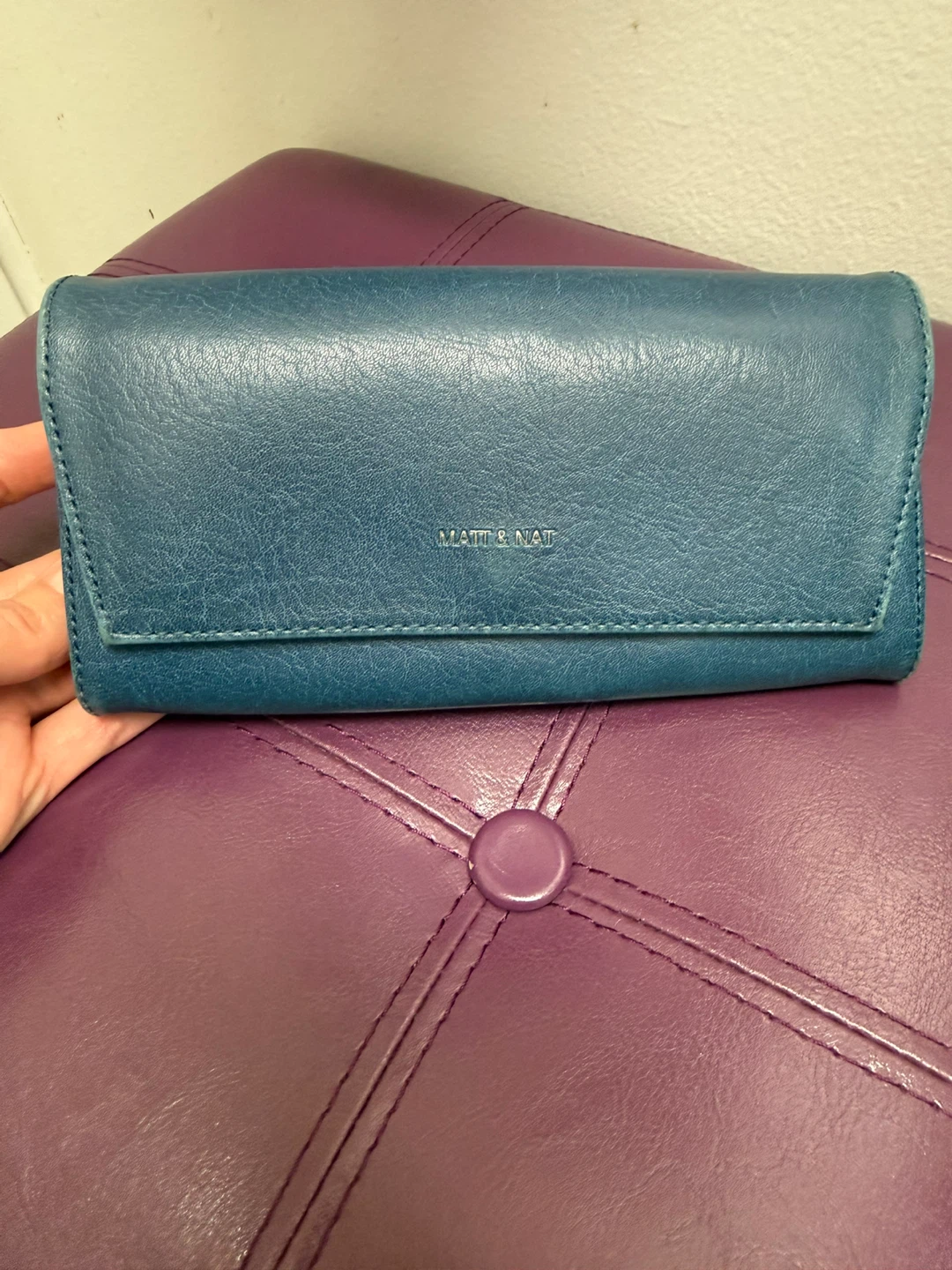 Matt & Nat Blue Wallet