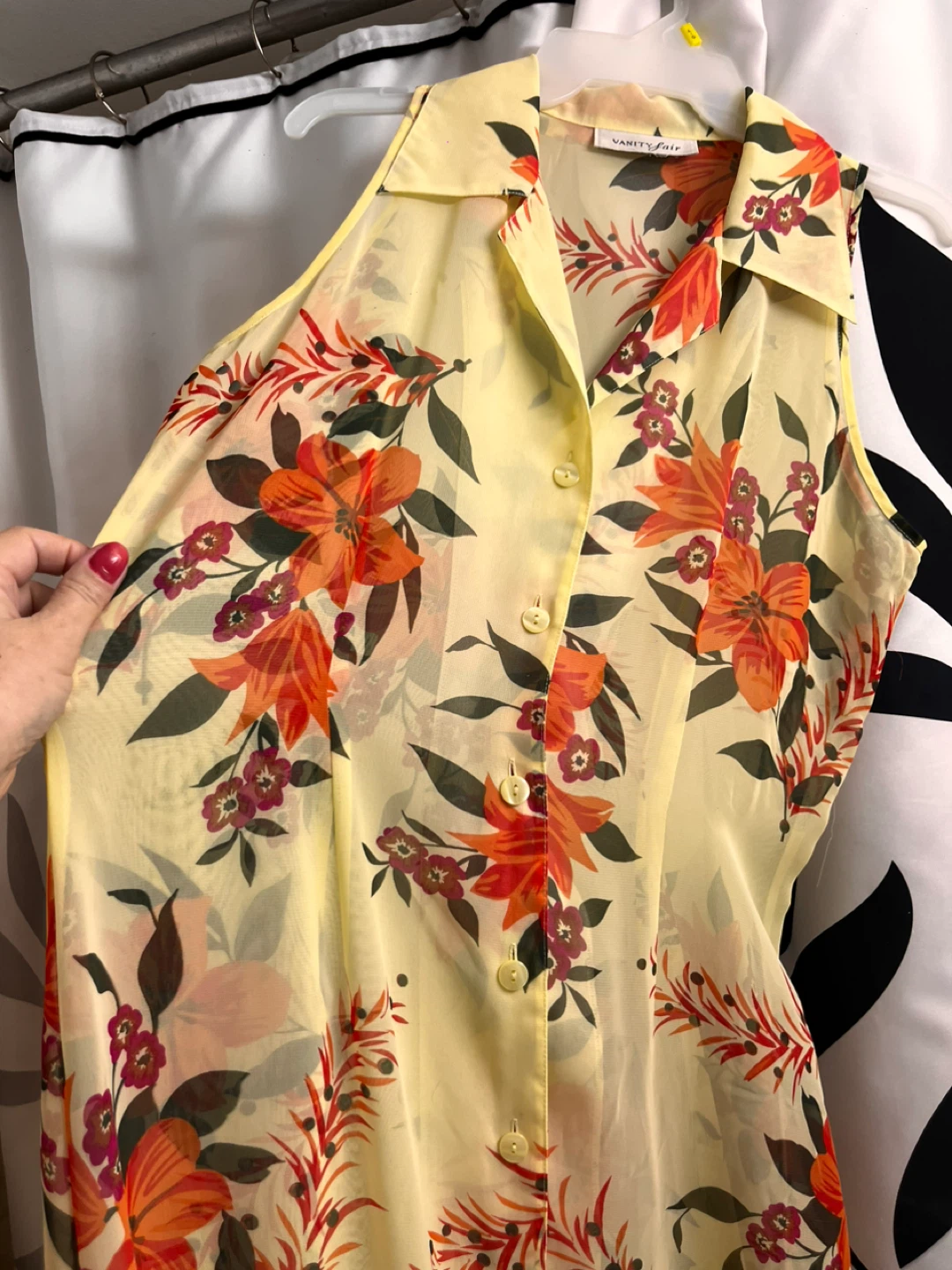 VANITY FAIR floral sheer duster/dress - photo 4