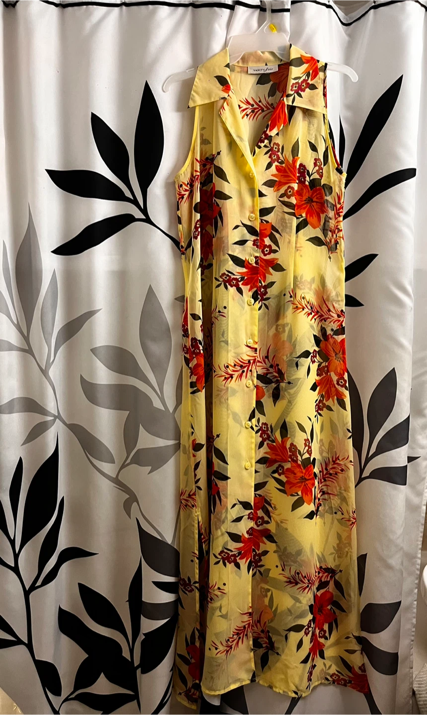 VANITY FAIR floral sheer duster/dress - photo 5