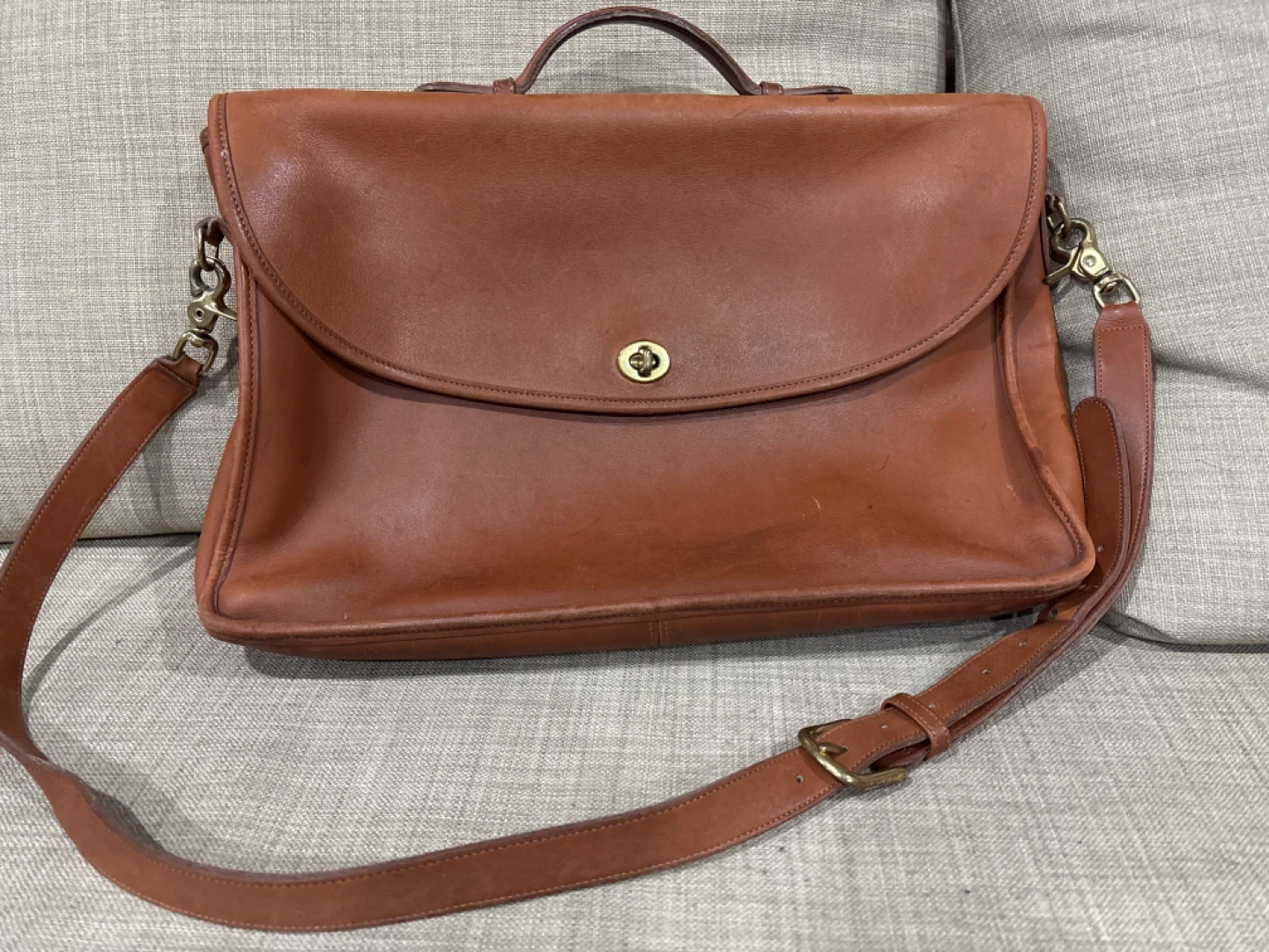 Coach Leather Briefcase - photo 2