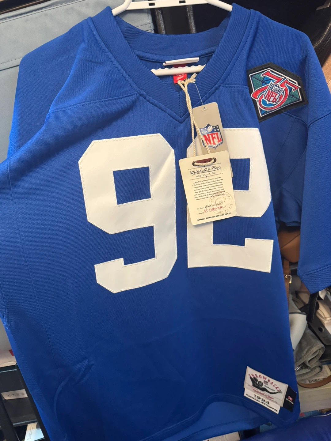 Mitchell & Ness New York Giants Michael Strahan Jersey - photo 2