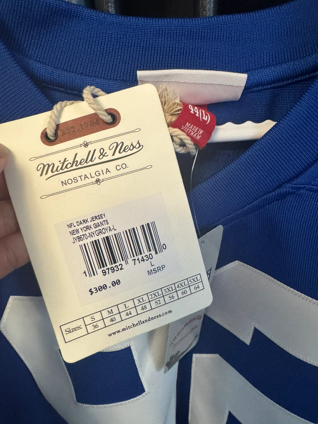 Mitchell & Ness New York Giants Michael Strahan Jersey - photo 3