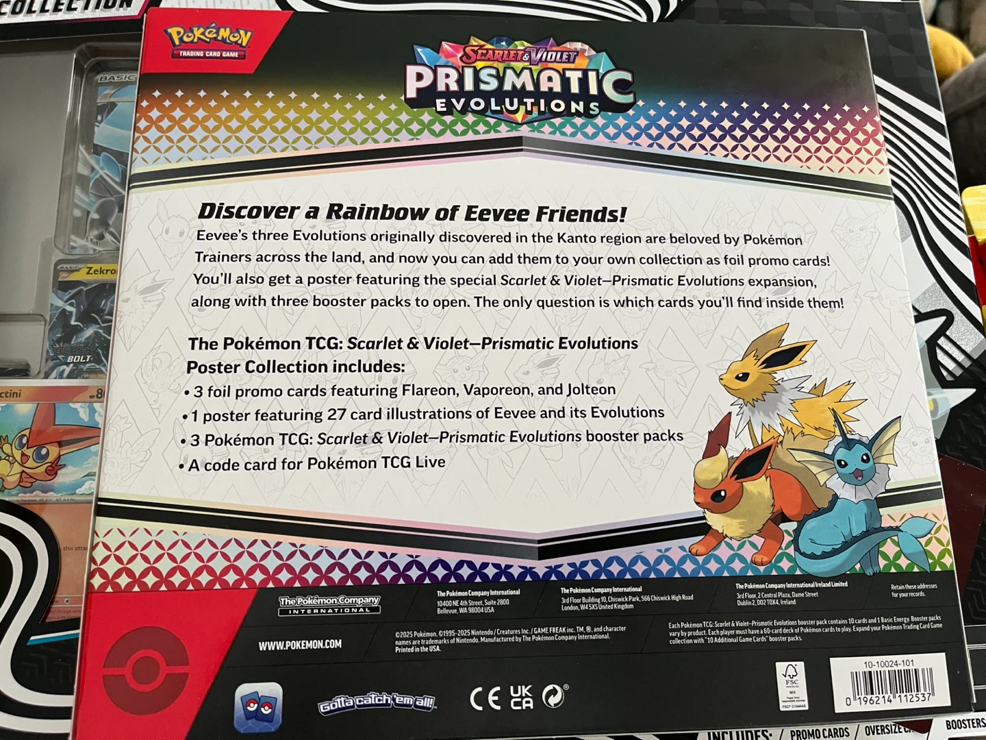 Pokémon TCG Prismatic Evolutions Poster Collection - photo 2