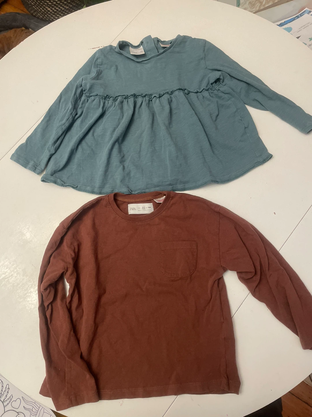Zara Baby Long Sleeve Tops (2) Size 3-4 Years