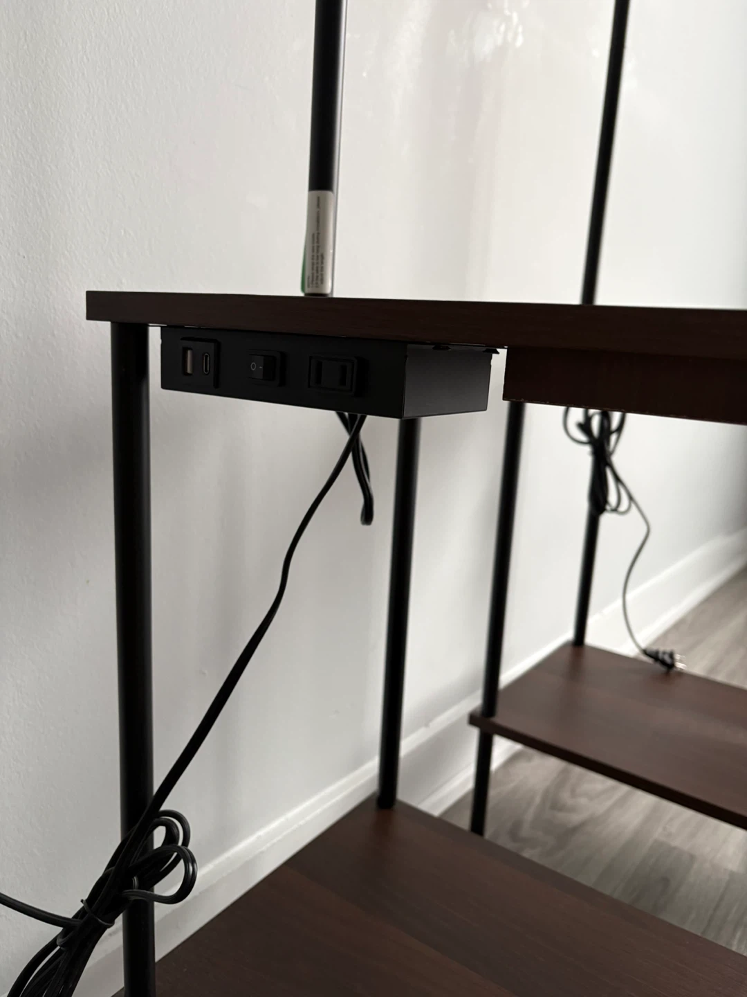 2 Night Tables with Charger and Intelligent Light - photo 3