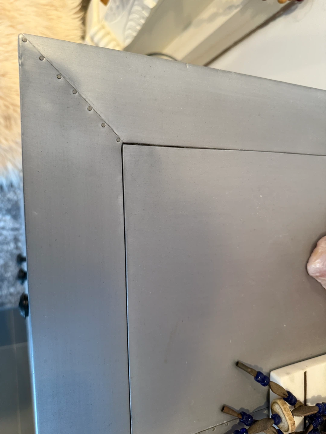 Restoration Hardware Silver 3-Drawer Chest - photo 5