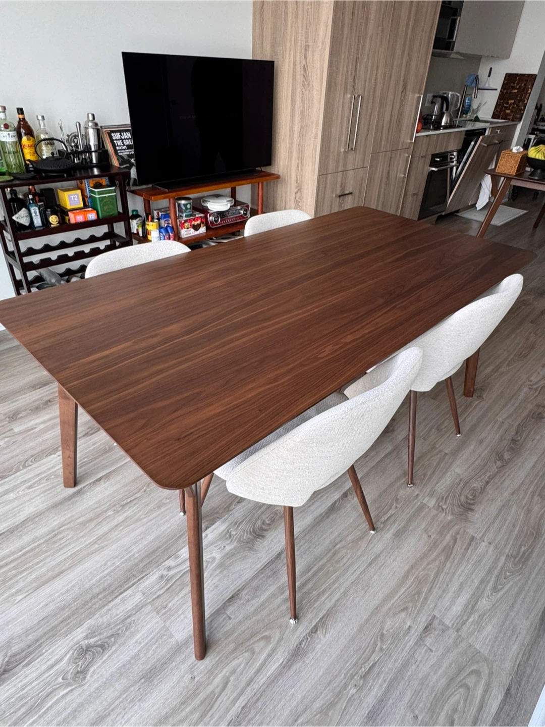 Dark Wood Dining Table - photo 2
