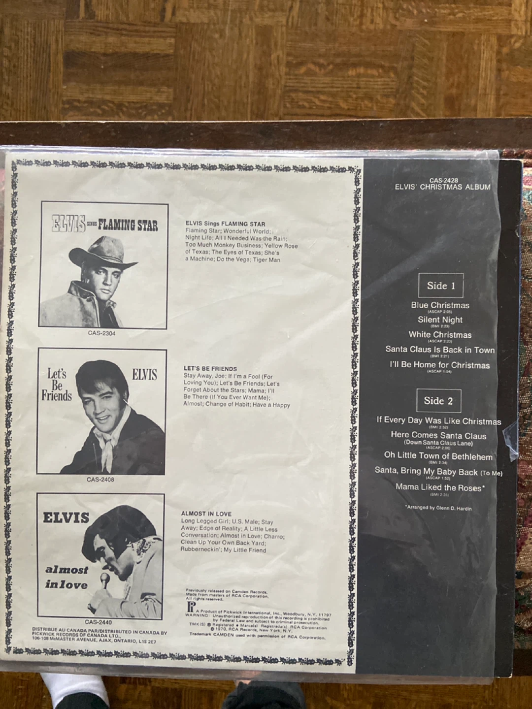Elvis Christmas Album Vinyl Record - photo 2
