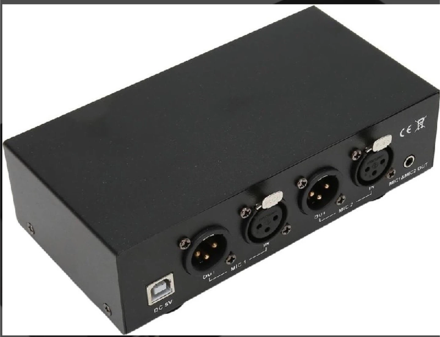 48V Phantom Power Supply Microphone 1/2