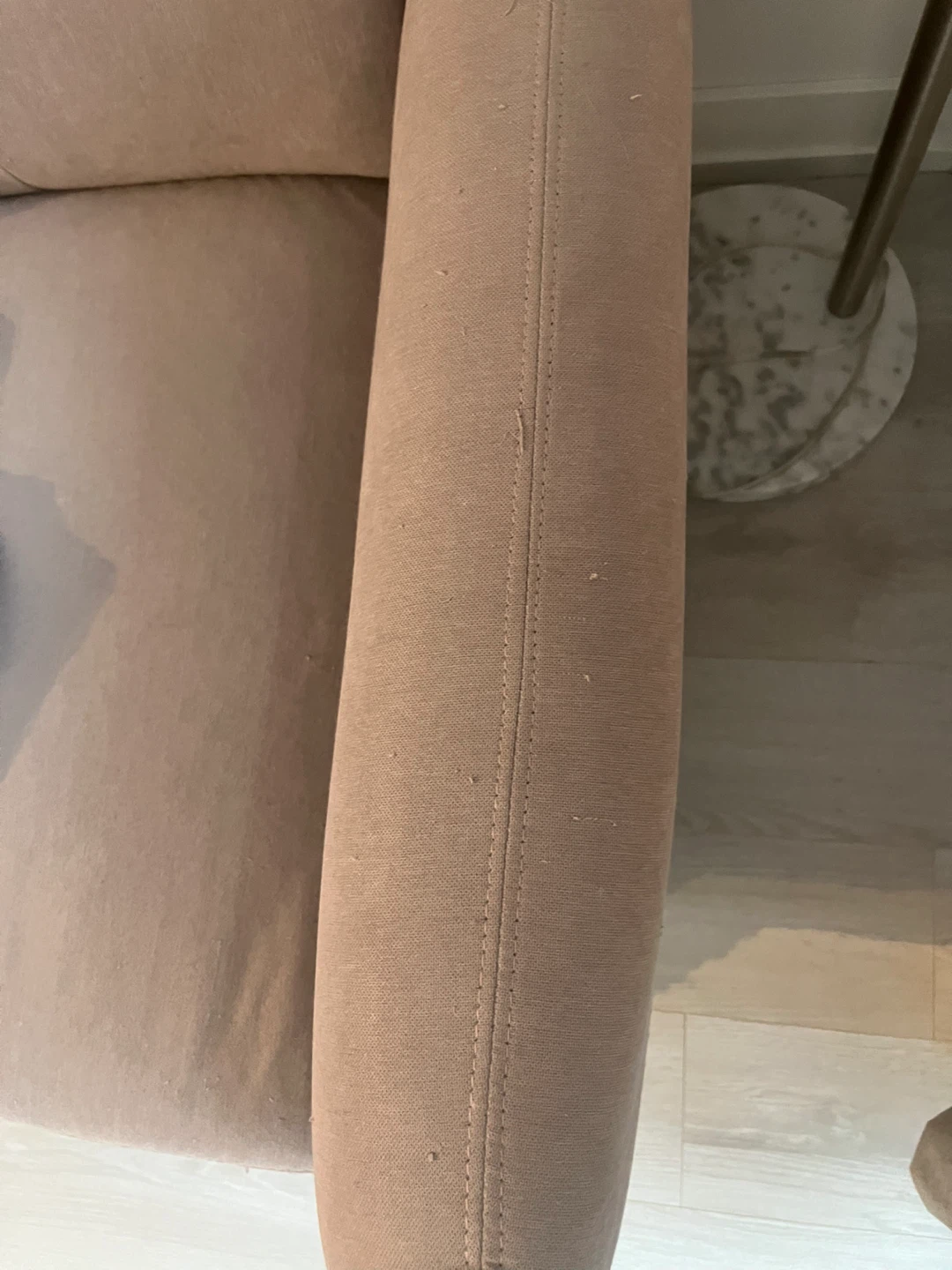 Structube Light Pink Fabric Sofa - NEED GONE BY 02/26 - photo 3