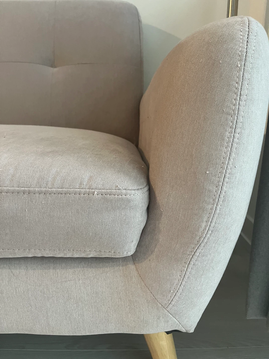 Structube Light Pink Fabric Sofa - NEED GONE BY 02/26 - photo 4